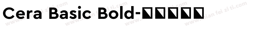 Cera Basic Bold字体转换
